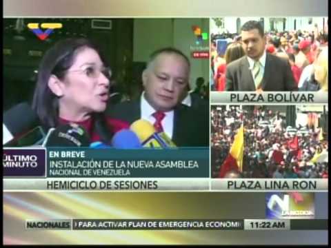 Cilia Flores previo a juramentación nueva Asamblea Nacional: desacato a TSJ podría traer sanciones