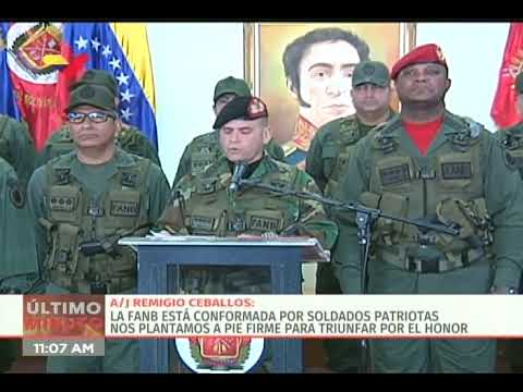 Fuerza Armada venezolana repudia acusaciones del Departamento de Justicia de EEUU contra Maduro
