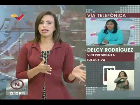 Delcy Rodríguez sobre el ciclón en Venezuela, 29 junio 2022 a las 12 del mediodía