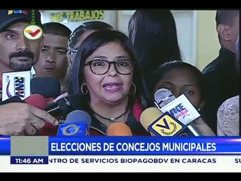 Vicepresidenta venezolana Delcy Rodríguez declara tras votar en elecciones de concejales