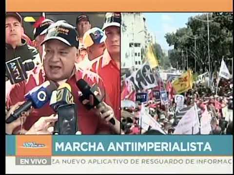 Diosdado Cabello desde la gran marcha en defensa de Conviasa, 10 febrero de 2020