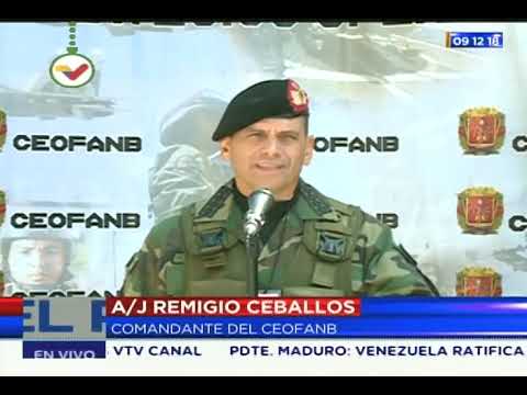 Remigio Ceballos, comandante del Ceofanb, da reporte sobre normalidad de Elecciones