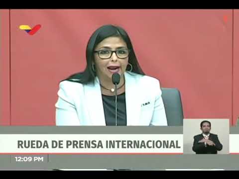 Rueda de prensa completa de Delcy Rodríguez sobre buques de ExxonMobil, 8 enero 2019