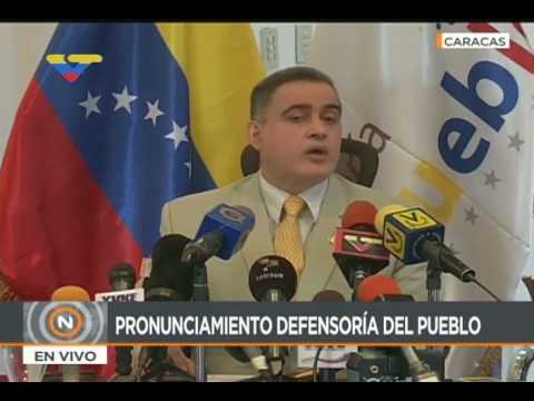 Tarek William Saab, rueda de prensa sobre casa por cárcel a Leopoldo López