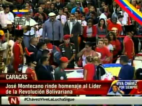 José Montecano dedica El Lunerito y otras canciones al Comandante Chávez en Capilla ardiente