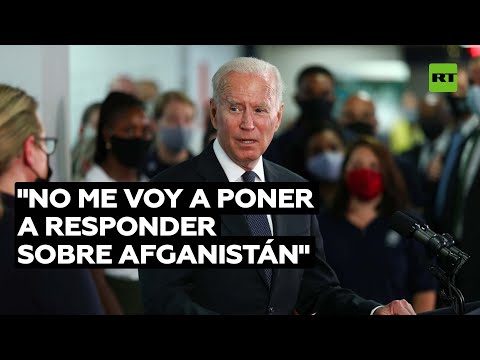 Biden se resiste a contestar las preguntas sobre Afganistán y se retira de una sala de conferencias