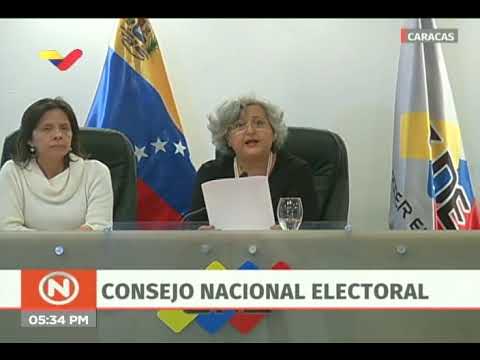 Tibisay Lucena lee comunicado del Poder Electoral repudiando juramentación de Juan Guaidó