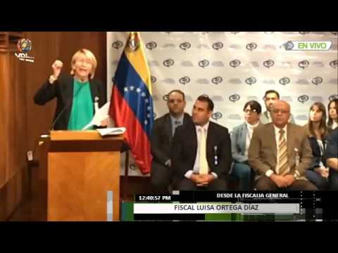 Fiscal General Luisa Ortega Díaz, rueda de prensa el 28 de junio de 2017