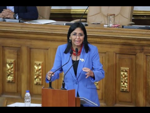 Delcy Rodríguez presenta Ley de Presupuesto 2025 y Ley de Endeudamiento ante la Asamblea Nacional