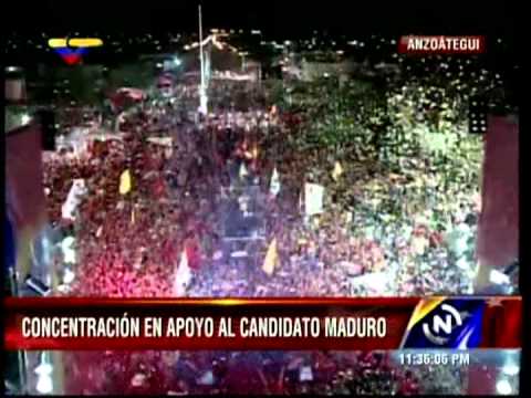 Conmovedor acto de Nicolás Maduro en Anzoátegui (mejor calidad)