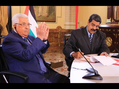 Presidente de Venezuela, Nicolás Maduro, y de Palestina, Mahmoud Abbas, se reúnen este 7 mayo 2018