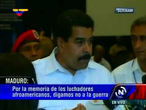 Maduro desde Suriman tras las conclusiones del evento