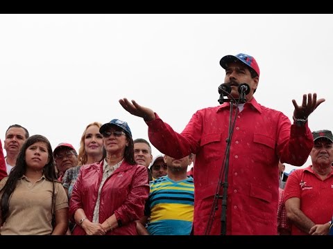 Presidente Maduro en la marcha antiimperialista en Los Próceres, 9 marzo 2017, completo