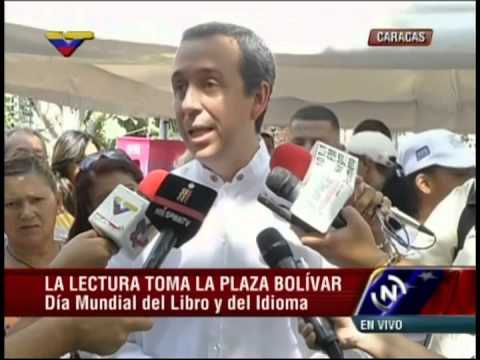 Ministro Fidel Barbarito: Celebran Día del Libro en plazas Bolívar, Homenaje a García Márquez