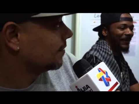 Beni, Sekou e Intifada improvisando en el Filven 2015 en Alba Ciudad