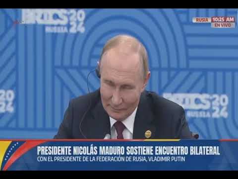 Maduro se reúne con Vladimir Putin en la Cumbre de los BRICS, 23 octubre 2024