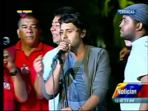 El Frente de Creadores Militantes en el evento Un Canto al Comandante en El Calvario