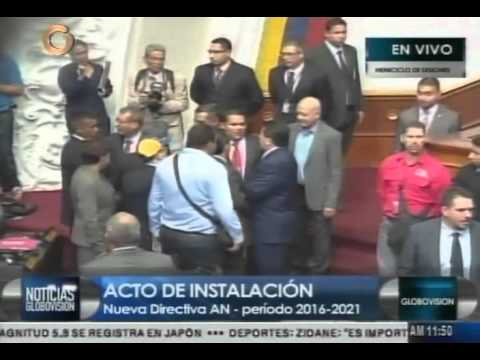 Sesión completa de instalación de nueva Asamblea Nacional 2016 (Globovisión)