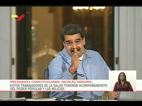 Maduro confirma que dará medio Petro a personal de salud y anima a todos a abrir su wallet