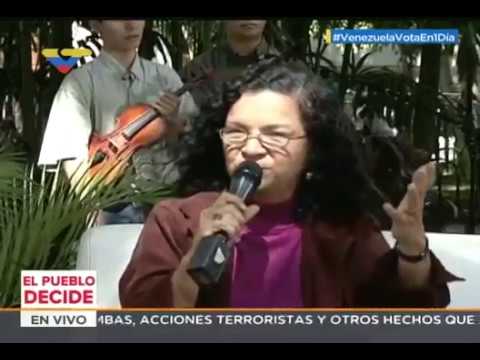 Ministra Alejandrina Reyes llama a votar este 30-J y defender logros culturales de la revolución