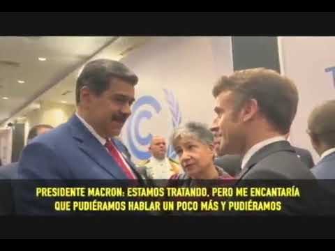 Macrón y Maduro SUBTITULADO, encuentro en la COP27