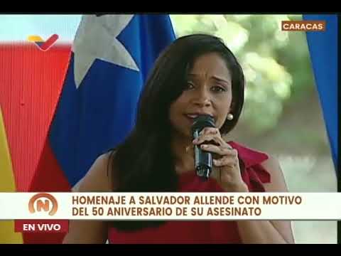 Homenaje a Salvador Allende en Caracas, Venezuela, a 50 años de su asesinato, 11 septiembre 2023
