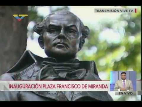 Reinauguración de la Plaza Francisco de Miranda y marcha al Panteón, 14 julio 2016