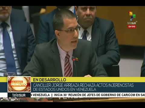 Espectacular discurso de Jorge Arreaza en el Consejo de Seguridad de la ONU, 26/02/19