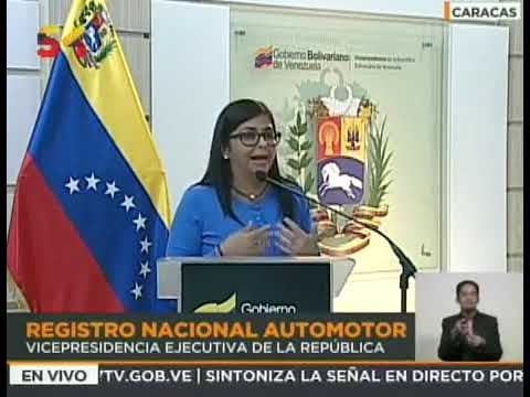 Delcy Rodríguez da detalles sobre el Censo Automotor PRESENCIAL de este viernes, sábado y domingo