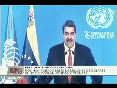 Presidente Nicolás Maduro en la Asamblea General de la ONU, 22 de septiembre de 2021