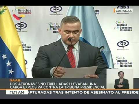 Fiscal Tarek William Saab, rueda de prensa el 6 agosto 2018 sobre atentado contra Maduro
