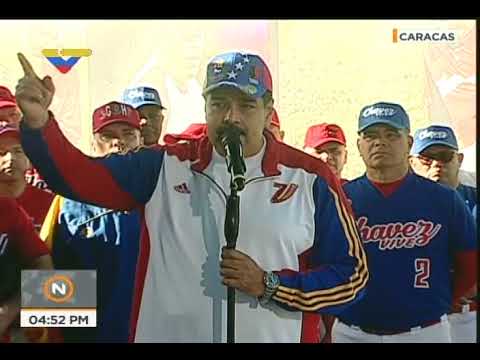 Declaraciones de Nicolás Maduro previo a partido de softbol en Fuerte Tiuna, 28 enero 2018
