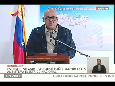 Jorge Rodríguez, declaraciones el 10 abril 2019 sobre causas del apagón del día anterior