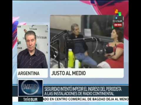 Víctor Hugo Morales en Telesur luego de que Radio Continental censuró programa La Mañana