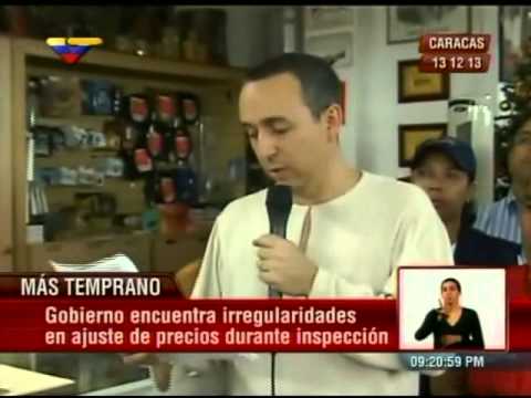Fidel Barbarito fiscaliza tienda Casa Musical La Mezquita en Santa Rosalía, multa Bs. 535 mil