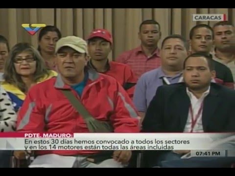 Nicolás Maduro, encuentro con el Poder Popular para estudiar Agenda Económica Bolivariana
