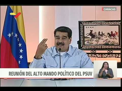Presidente Maduro en reunión con Alto Mando Político del PSUV, 27 mayo 2019