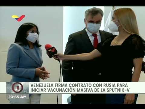 Venezuela firma acuerdo con Rusia para 10 millones de vacunas Sputnik V contra el Covid-19
