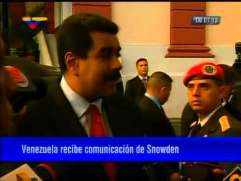 Presidente Nicolás Maduro confirma que Edward Snowden solicitó asilo al país