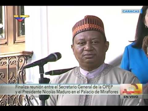 Presidente Maduro tras reunión con el Secretario General de la Opep, Mohammed Barkindo
