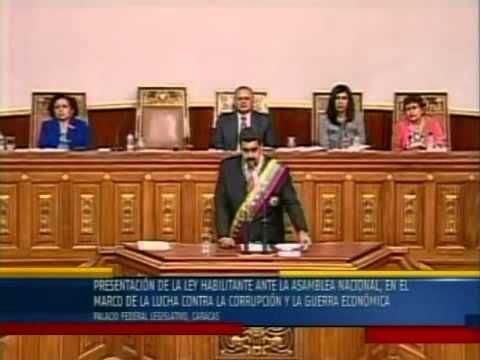 Nicolás Maduro solicita la Ley Habilitante, DISCURSO COMPLETO
