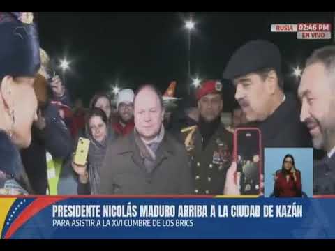 Presidente Maduro llega a Kazán (Rusia) a la Cumbre de los BRICS