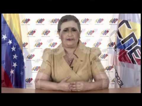 Cadena del CNE este 11 de junio informando del final de las auditorías