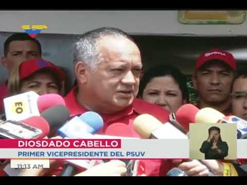Diosdado Cabello tras ejercer su derecho al voto este 15 de octubre 2017
