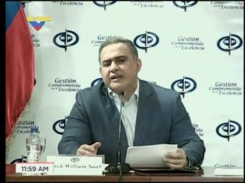 Rueda de prensa del Fiscal Tarek William Saab, 11 de agosto de 2017