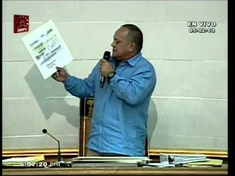 Diosdado Cabello muestra cheques pagados a Richard Mardo para su campaña en Aragua