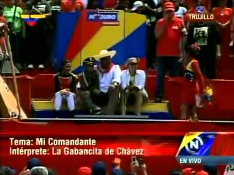 La Gabancita de Chávez canta en Coro en Trujillo por Nicolás Maduro