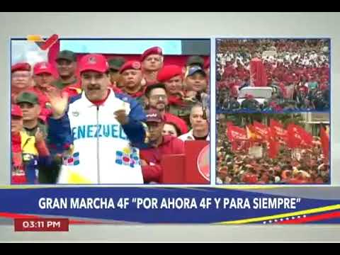 Marcha conmemorando 31 años del 4 de Febrero de 1992, palabras de Nicolás Maduro