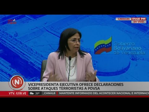 Delcy Rodríguez sobre ataques que causaron apagones eléctricos en la isla de Margarita