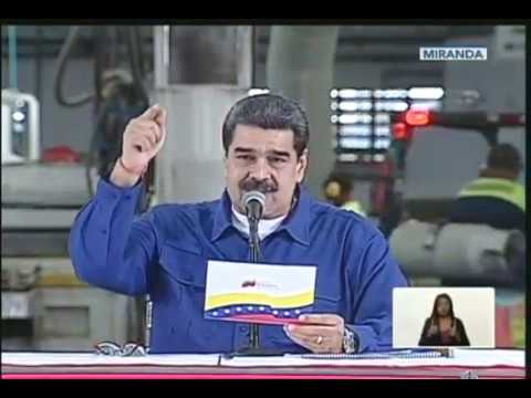 Maduro encabeza jornada de producción desde la Planta de Cartones de Venezuela